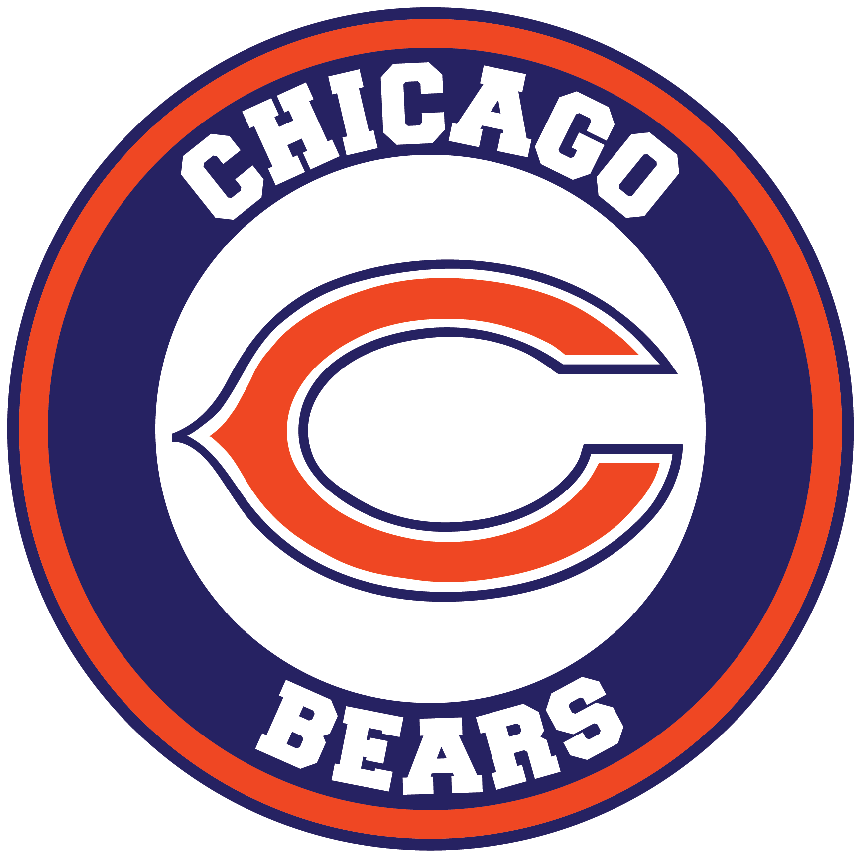 Chicago Bears Png Isolated Photo (white, navy, chocolate)