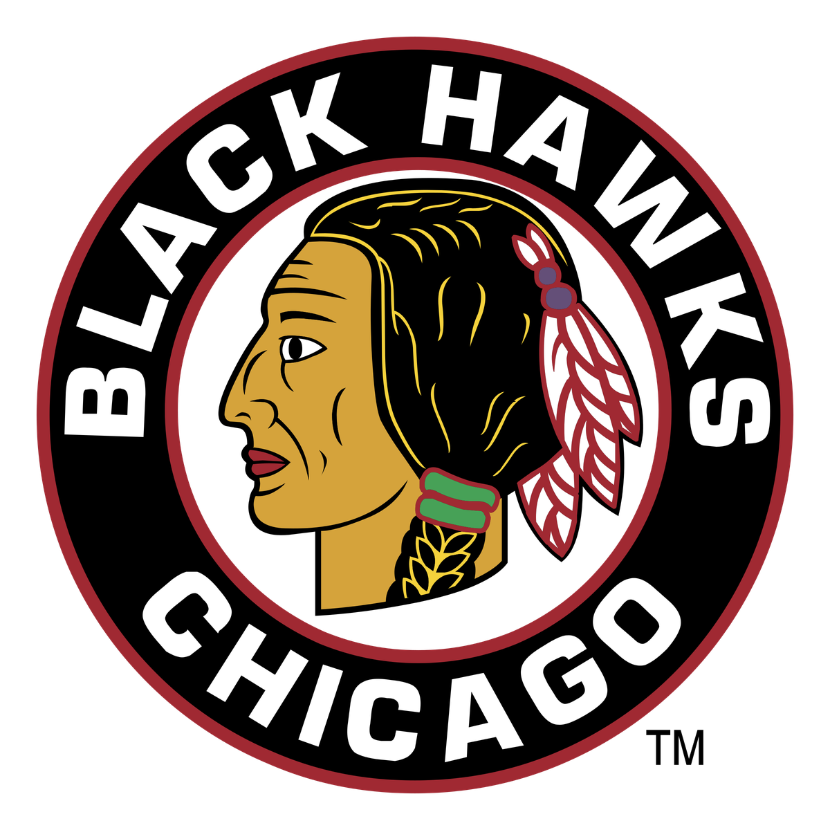 Chicago Blackhawks Png Picture (black, white, chocolate, maroon)