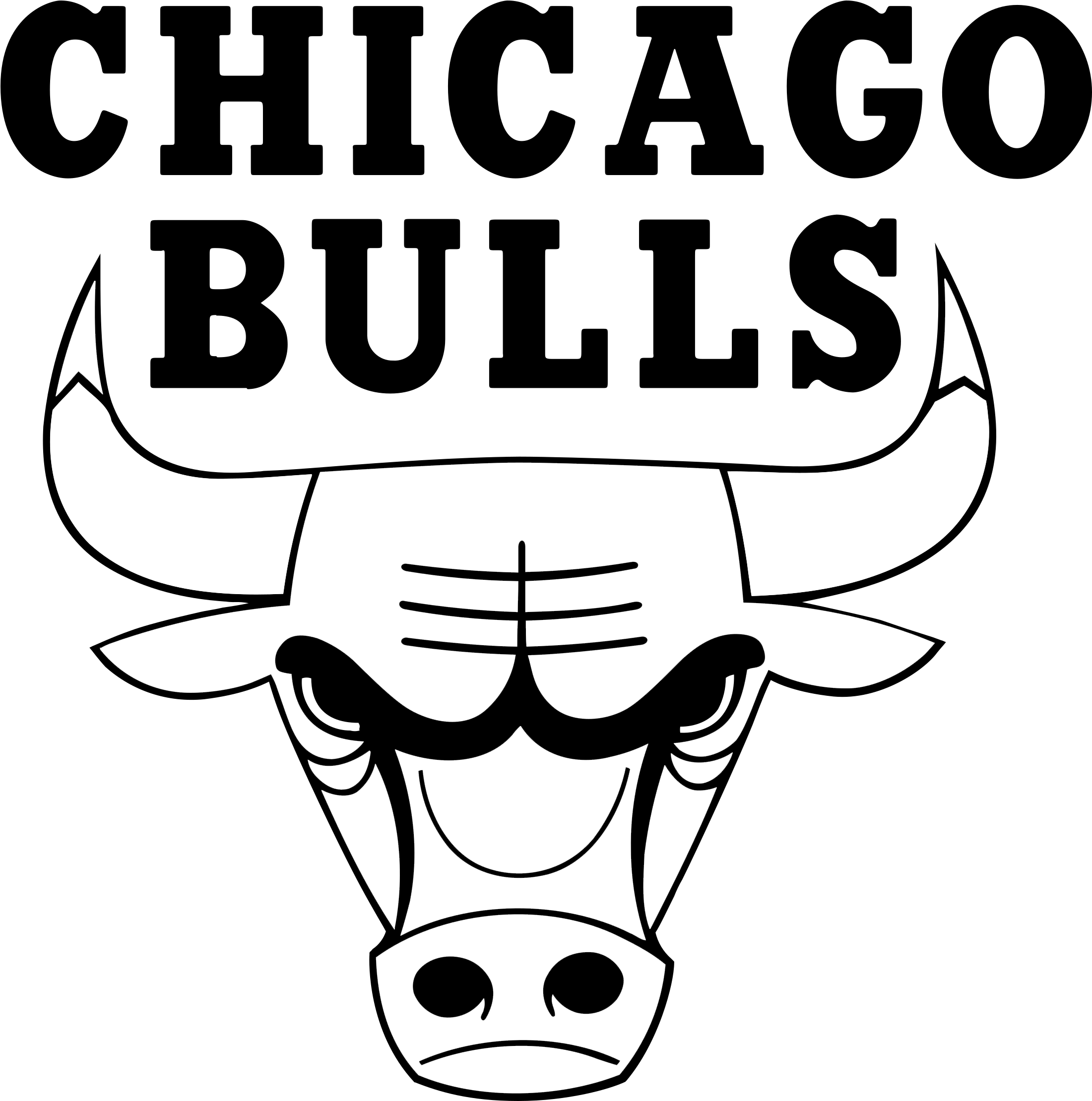 Chicago Bulls Png Pic (black, gray, silver)