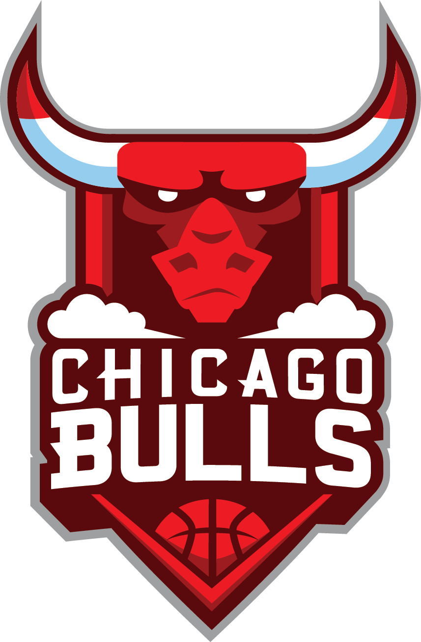 Chicago Bulls Transparent Png (maroon, red, white, gray, lavender)