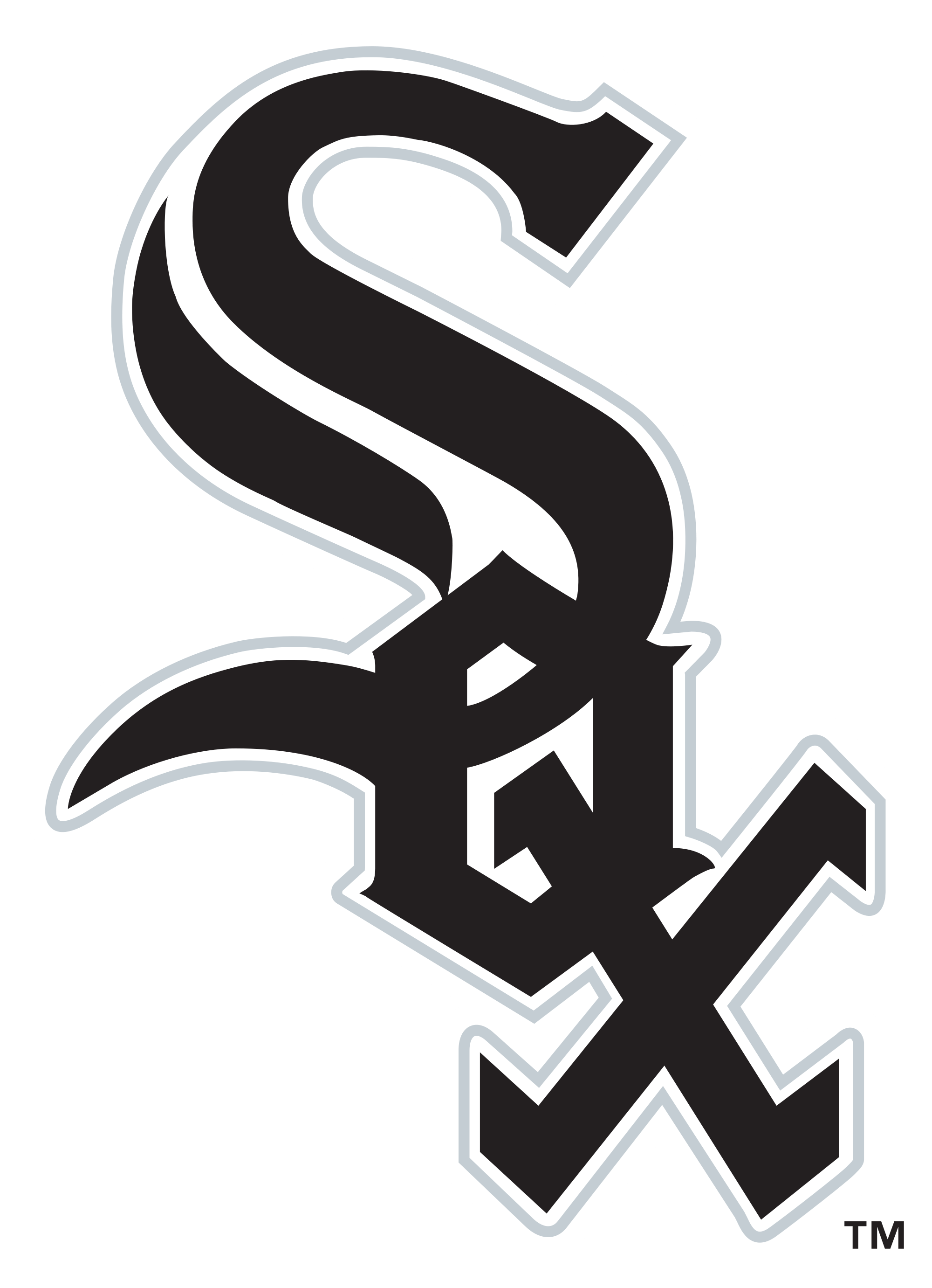 Chicago White Sox Png File (black, gray, white)