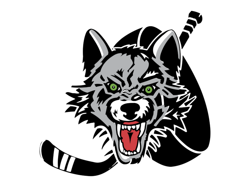 Chicago Wolves Png Hd (black, white, silver)