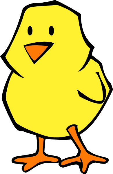 Chick Cartoon Png Hd (white, orange, yellow, black)