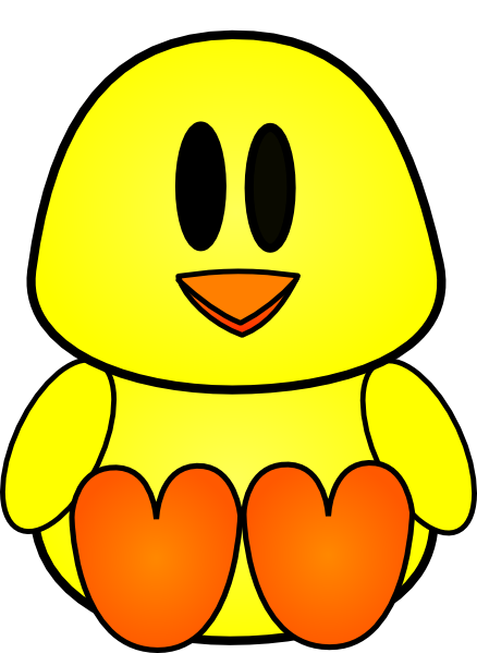 Chick Cartoon Png Picture (white, yellow, black)