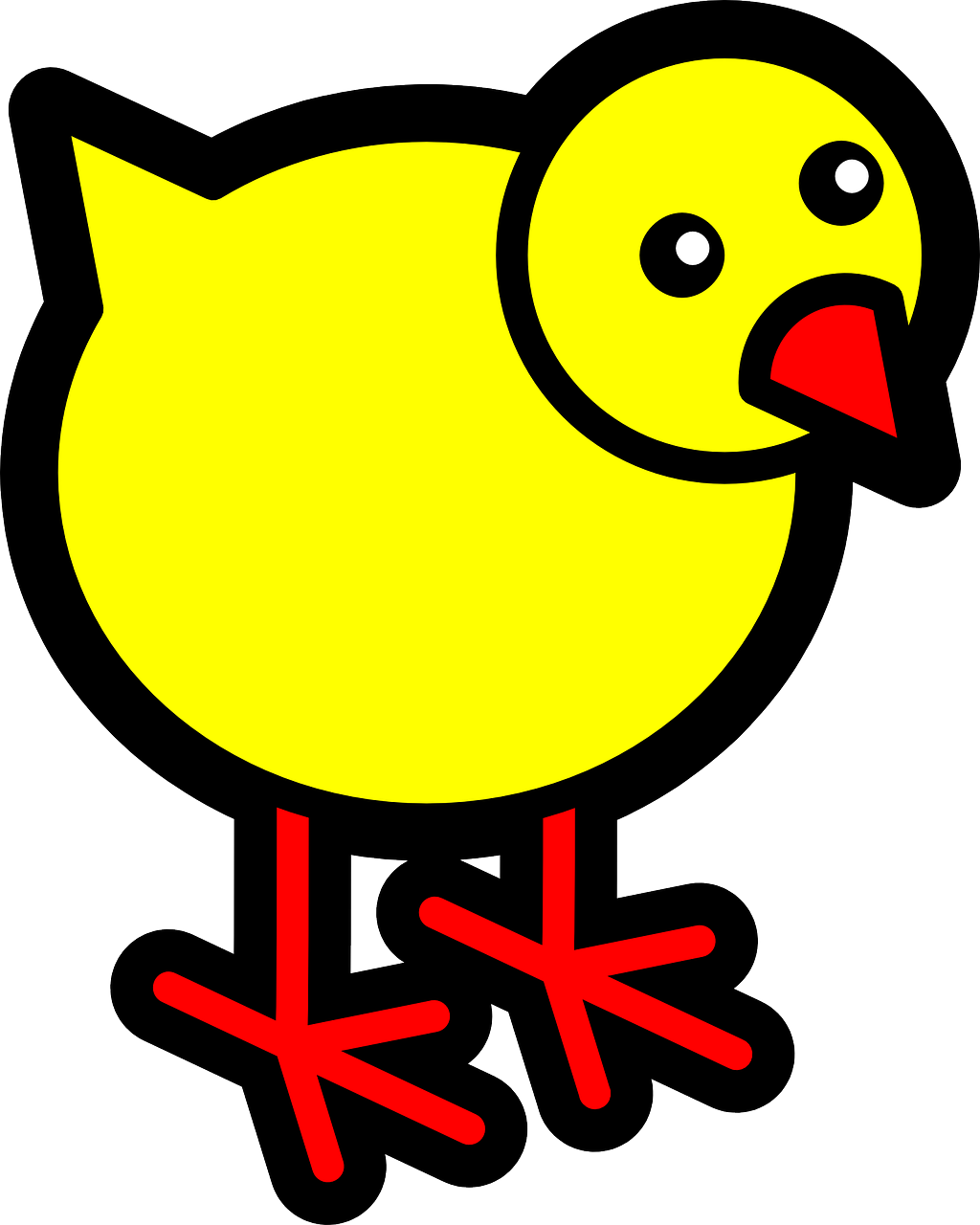 Chick Png Photos (red, yellow, white, black, lavender)