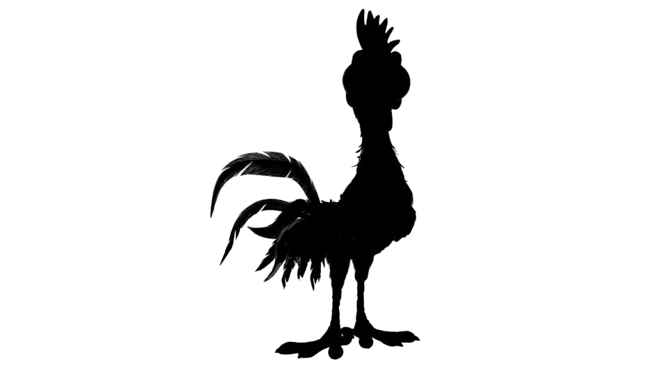 Chicken Bird Transparent Background (white, black, lavender)