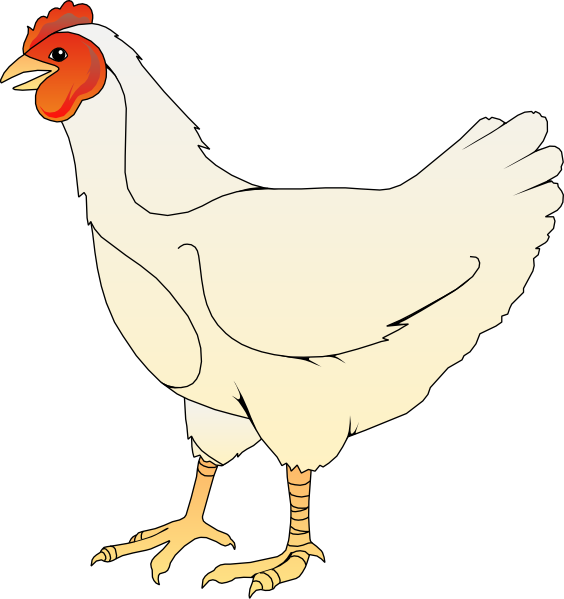 Chicken Cartoon Png Free Download (white, beige)