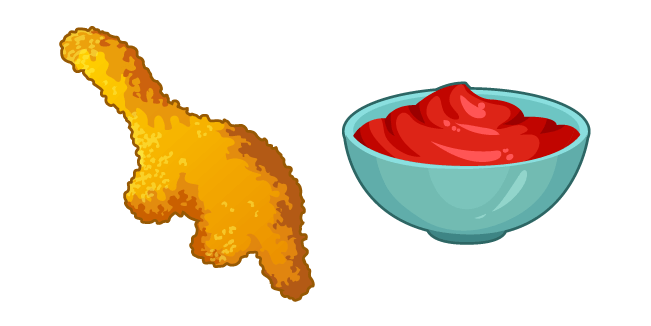 Chicken Nugget Png Image (orange, silver, red, black, gray)