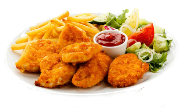 Chicken Nugget Png Picture (black)