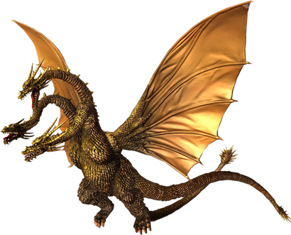 Ghidorah Png Transparent Picture (black)