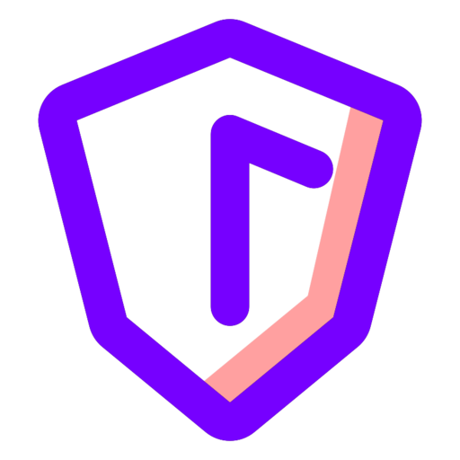 Shield Free Png Icon (blue, pink, black, indigo)