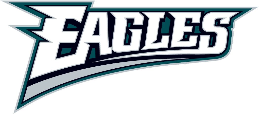 Philadelphia Eagles Png Clipart (teal, lavender, navy, silver, white)