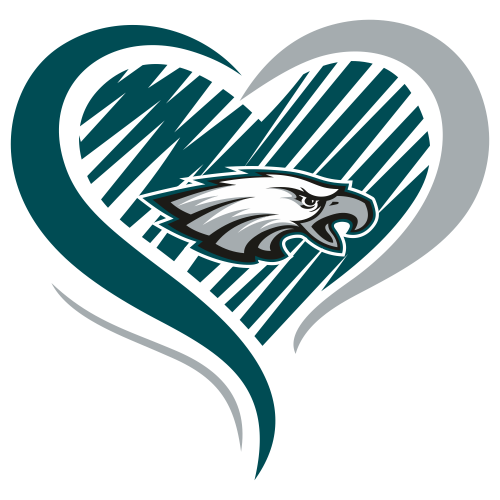 Philadelphia Eagles Png Transparent (white, silver, teal)