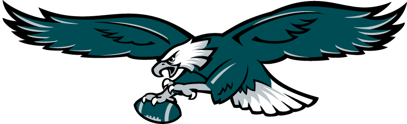 Philadelphia Eagles Transparent Png (teal, black, white)