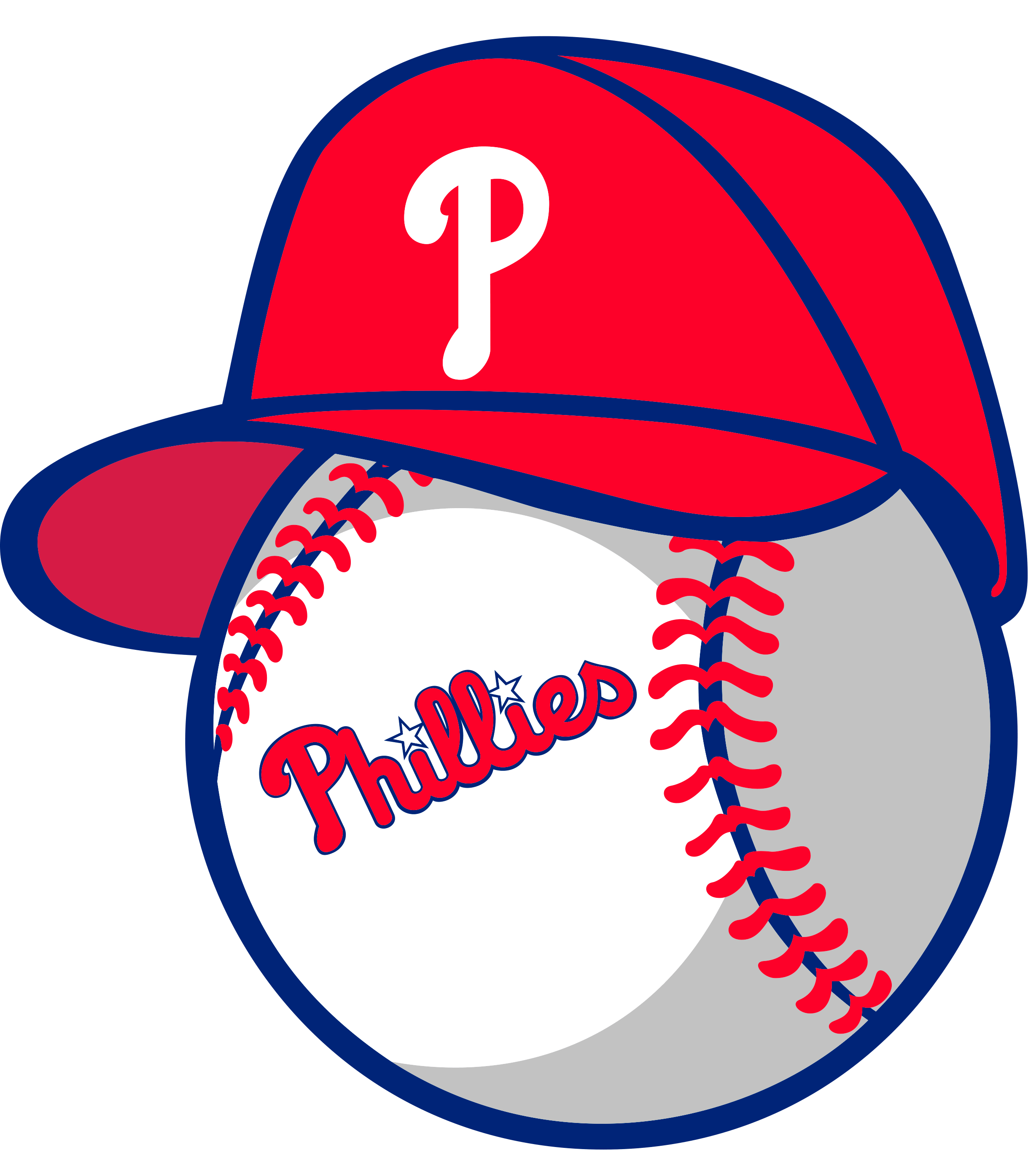 Philadelphia Phillies Png Isolated Hd (red, gray, silver, white)