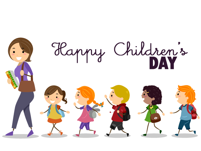 Childrens Day Download Png Image (white, gray, black, lavender)