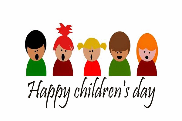 Childrens Day Png Clipart (white, maroon, black)