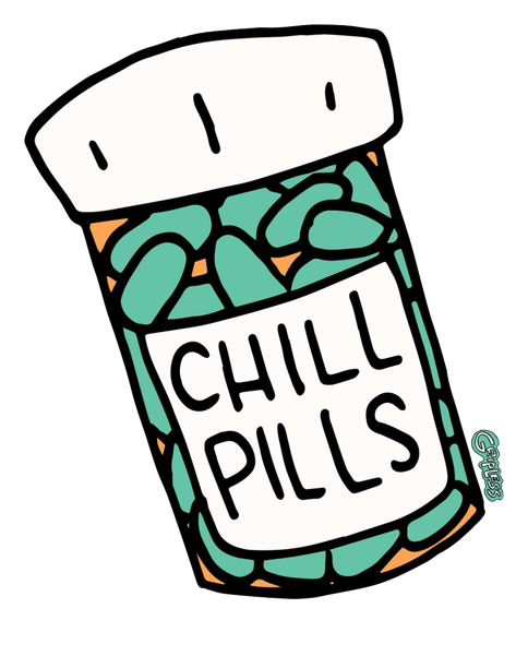 Chill Png File (black, white, gray)