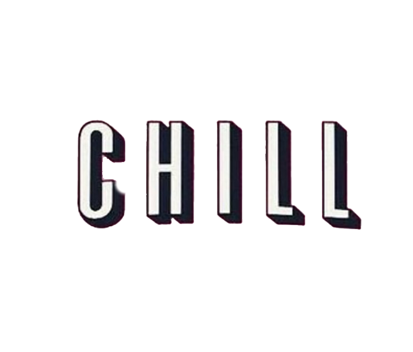 Chill Png Picture (white, black, lavender)