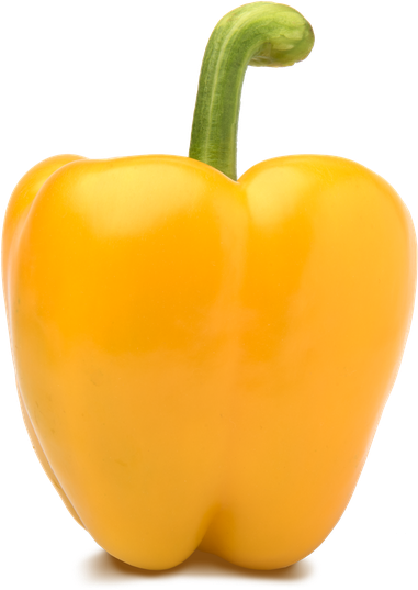 Chilli Bell Pepper Yellow Png (black, orange)