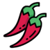 Chilli Vegetables Vegetable Food Agriculture Spicy Icon Free Png Icon Download Path (red, gray, black)