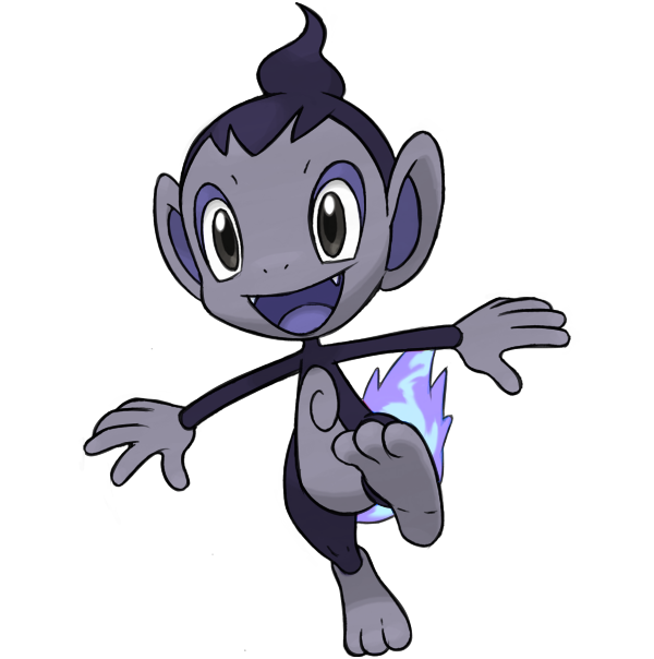 Chimchar Pokemon Png Hd Isolated (black, gray, indigo)