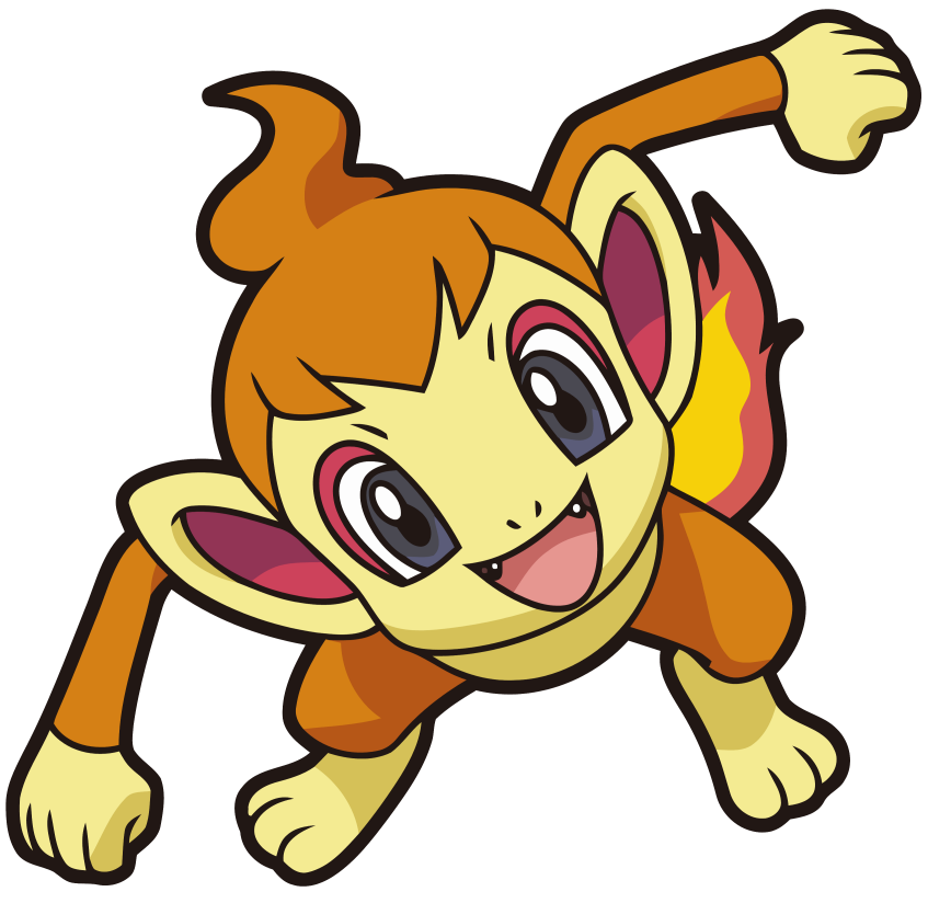 Chimchar Pokemon Png Isolated Hd (chocolate, salmon, black, gold, pink)