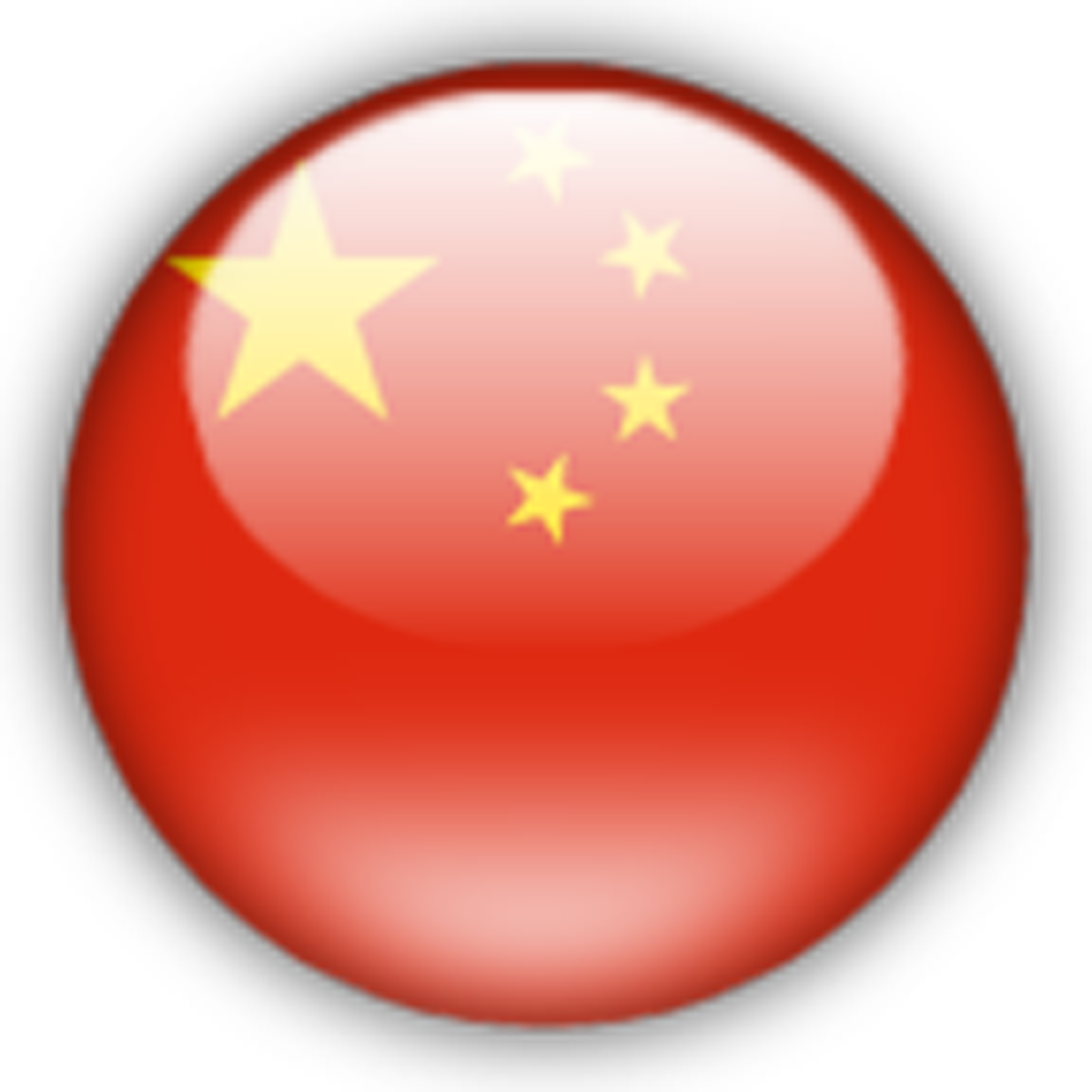 China Flag Free Png Image (black, salmon, red, white)