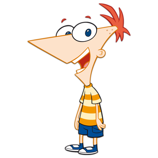 Phineas And Ferb Png Clipart (orange, black, white, beige)