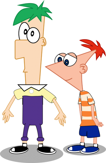 Phineas And Ferb Png Hd (white, indigo, pink, gray, black)