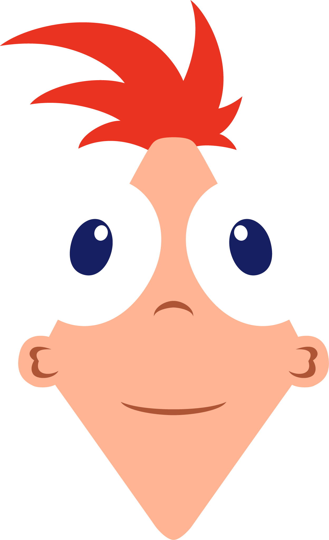 Phineas And Ferb Png Isolated File (white, pink, salmon, chocolate, navy)