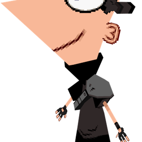 Phineas And Ferb Png Photo (black, pink, gray, white)