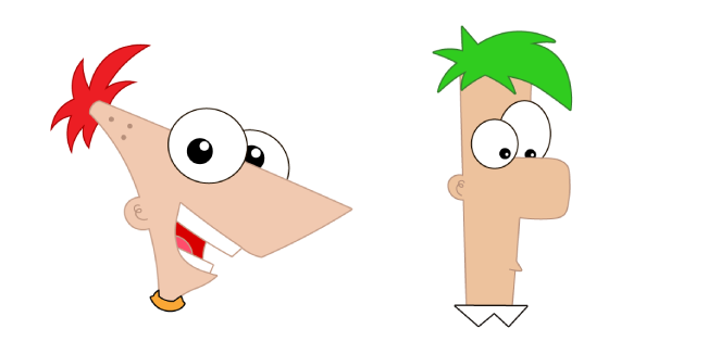 Phineas And Ferb Png Photos (black, pink, lime, white)