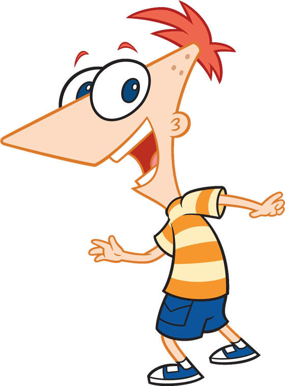 Phineas And Ferb Png Transparent (white, orange, pink, black, beige)