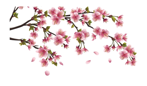 Chinese Flower Png Clipart (black)