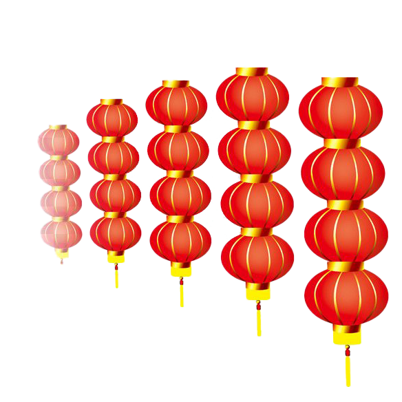 Chinese New Year Lantern Png Background Image (white)