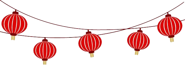 Chinese New Year Lantern Png Photos (white, lavender)