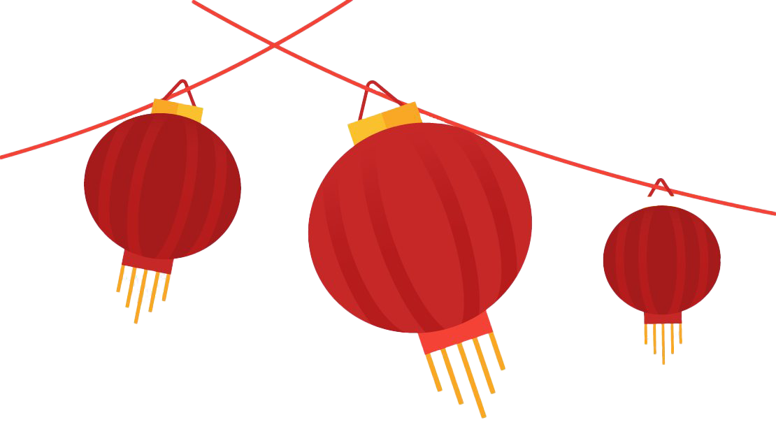 Chinese New Year Lantern Png Picture (white, chocolate, maroon)