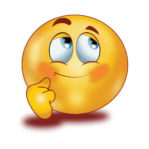 Thinking Emoji Png Transparent Image (lavender, gray, maroon, chocolate, orange)