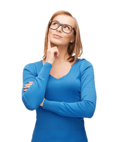 Thinking Girl Png Picture (teal, black, gray, beige)