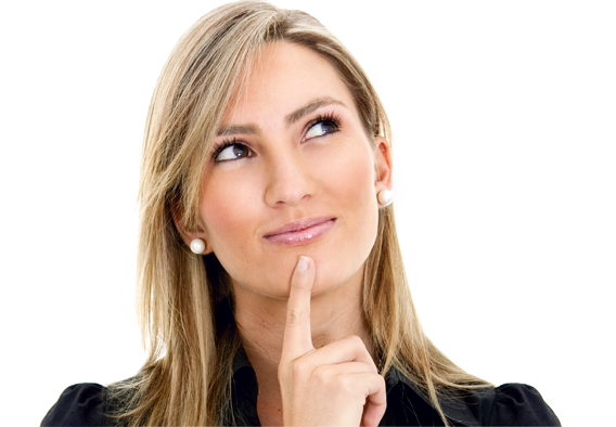 Thinking Woman Png Hd Quality (black, white)