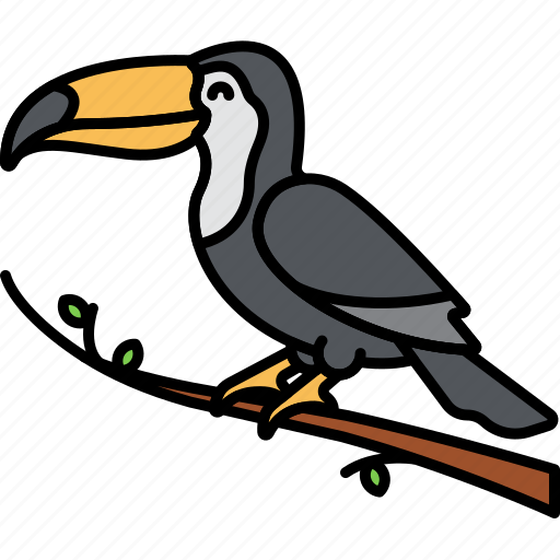 Rhinoceros Hornbill Png Pic (gray, black)