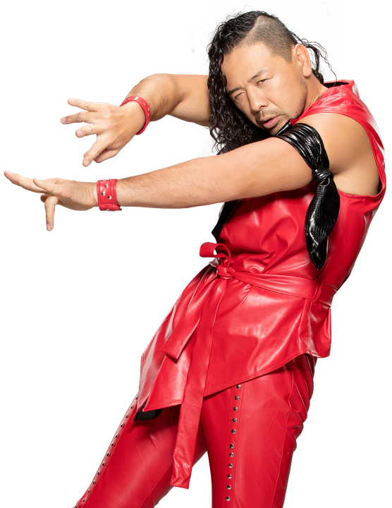 Shinsuke Nakamura Png Isolated Photo (black, red)