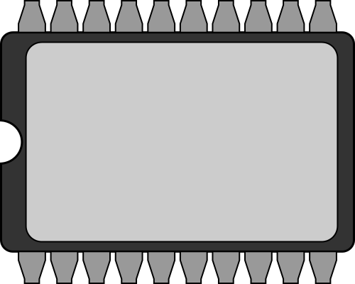 Chip Png Image (white, gray, black, silver)