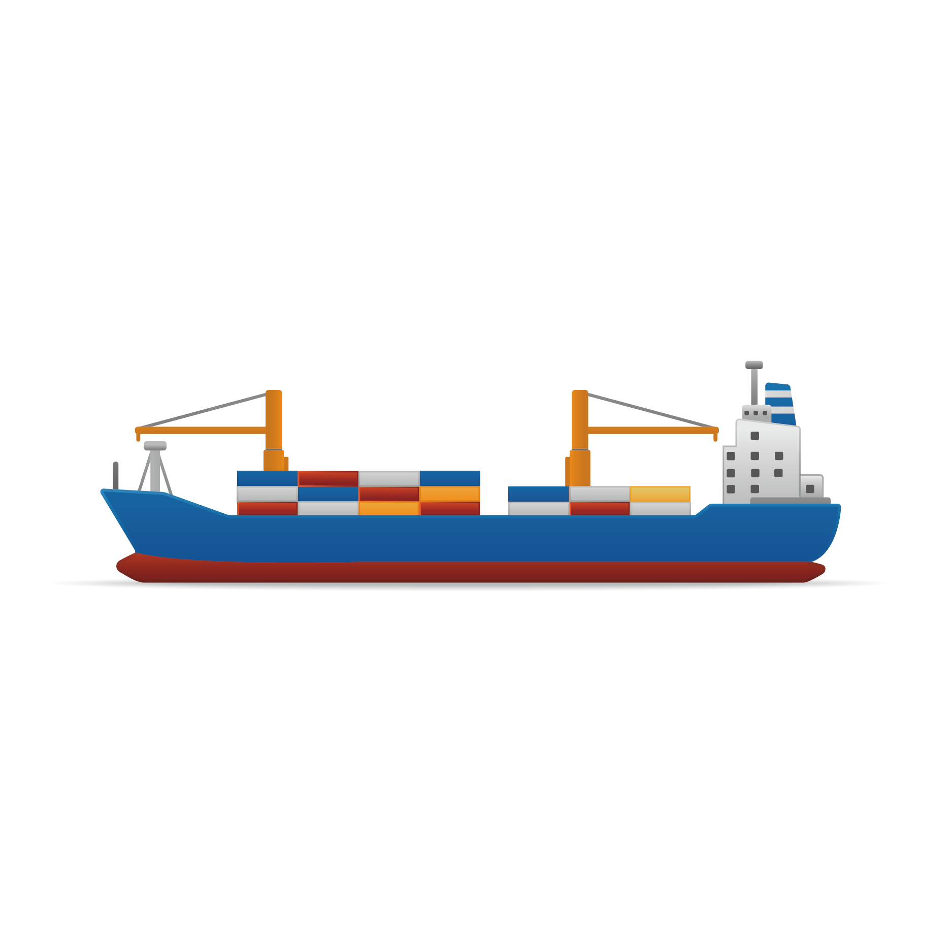 Ship Vessel Png Hd (maroon, white, teal)