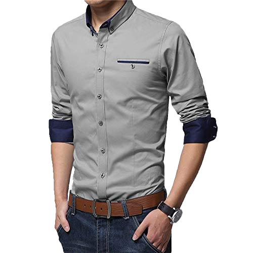 Shirt Png Image (gray, white, silver)