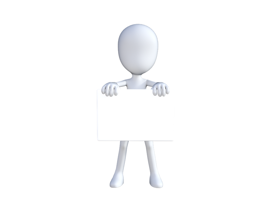 White 3D Figure Man Png Hd Isolated (white, gray, indigo, black, silver)