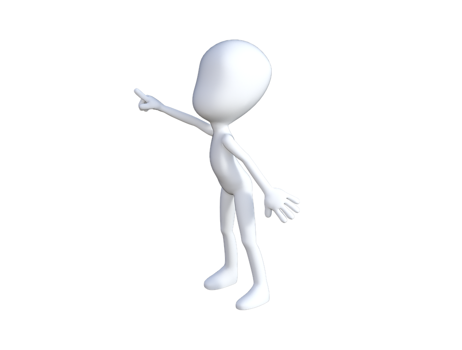 White 3D Figure Man Png Isolated Pic (silver, white)