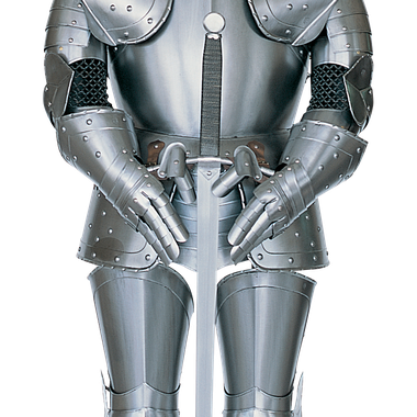 White Armor Png Clipart (black, gray, silver)