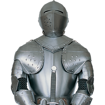 White Armor Png (black, gray, lavender)